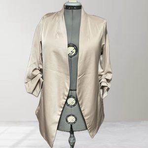 RACHEL ZOE Satin Blazer Cream Classy Medium